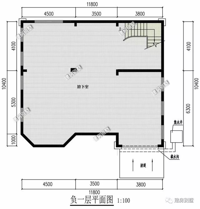 带地下室设计的两栋自建房设计图第一栋建造浙江农村